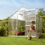 Kweekkas van aluminium, uv-bestendig, 185x190x195cm - transp, Tuin en Terras, Kweekspullen, Verzenden, Nieuw