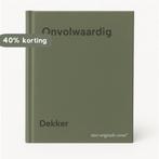 Onvolwaardig 9789033107733 Dekker, Boeken, Verzenden, Gelezen, Dekker