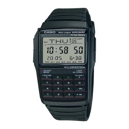 Horloge Heren Casio DATABANK CALCULATOR Zwart Grijs, Sieraden, Tassen en Uiterlijk, Zonnebrillen en Brillen | Heren, Verzenden