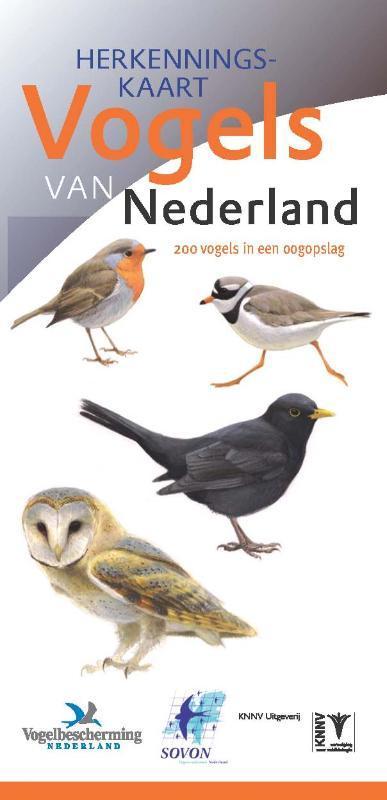 Herkenningskaart vogels van Nederland 9789050114035, Boeken, Hobby en Vrije tijd, Zo goed als nieuw, Verzenden