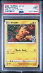 PSA 9 | Pikachu Holo Holiday Calendar | SWSH Black Star, Hobby en Vrije tijd, Verzamelkaartspellen | Pokémon, Ophalen of Verzenden