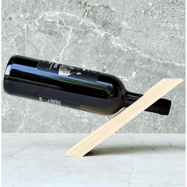 HOCHO Eikenhouten Balans Wijnhouder 250x80x20 mm – Perfec., Huis en Inrichting, Keuken | Keukenbenodigdheden, Nieuw, Ophalen of Verzenden