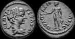 198-209ad Thrace Pautalia Geta, as Caesar Ae19 Apollo sta..., Verzenden