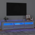 vidaXL Tv-meubel met LED-verlichting 180x35x40 cm grijs, Huis en Inrichting, Kasten | Televisiemeubels, Verzenden, 150 tot 200 cm