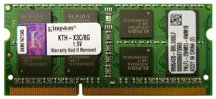 Kingston KTH-X3C/8G – 8GB DDR3 1600MHz DIMM Geheugen –, Computers en Software, RAM geheugen, Nieuw, Ophalen of Verzenden