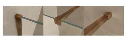 Wiesbaden Slim profielset met stabilisatiestang 120 cm, Doe-het-zelf en Verbouw, Sanitair, Bad, Nieuw, Chroom, Ophalen of Verzenden