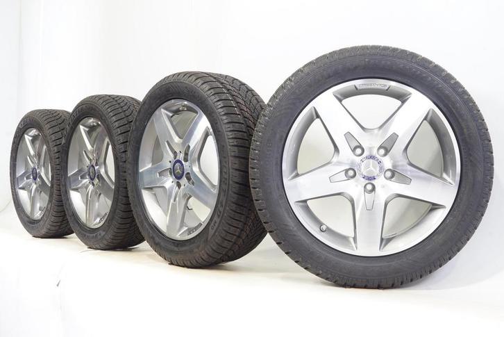 Mercedes GLA Klasse X156 18 inch AMG velgen + Winterbanden D, Auto-onderdelen, Banden en Velgen, Velg(en), Gebruikt, 18 inch, Winterbanden