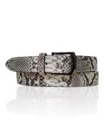 NIEUW Mooie zwart witte python leren riem AANBIEDING, Overige kleuren, Verzenden, Echt leder, Riccamente