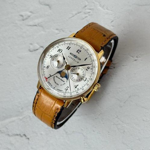 Zeppelin - Moonphase - Zonder Minimumprijs - LZ129 - Heren, Sieraden, Tassen en Uiterlijk, Horloges | Heren