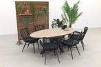 Garden Impressions Jasmine - Black/Edison 220 x 115 cm. -, Wicker, Nieuw, Tuinset, Verzenden