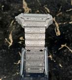 Cartier Santos - Black Dial - Large- Iced Out - Diamonds, Sieraden, Tassen en Uiterlijk, Horloges | Heren, Nieuw