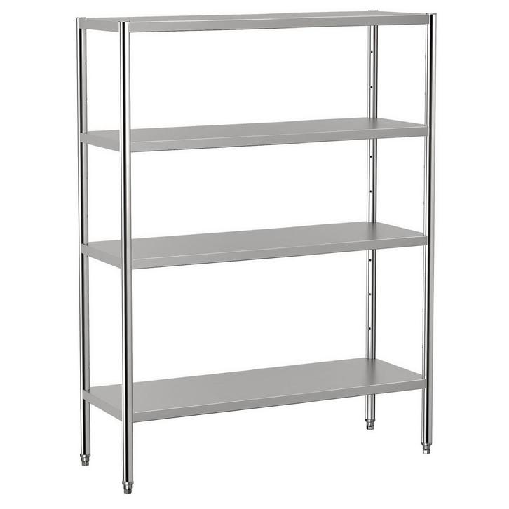 GGM Gastro | Rvs rek ECO - 1400x500mm - met 4 schappen (in |, Zakelijke goederen, Horeca | Overige, Verzenden