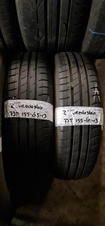 2x 155-65-13 Vredestein Zomer 6.5mm €30 Per Band 155 65 13 beschikbaar voor biedingen