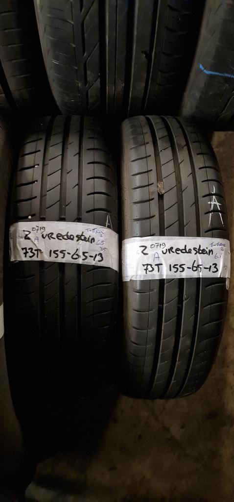 2x 155-65-13 Vredestein Zomer 6.5mm €30 Per Band 155 65 13, Auto-onderdelen, Banden en Velgen, 13 inch, Zomerbanden, 155 mm, Personenwagen