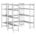 GGM Gastro | Aluminium stellingset (geanodiseerd) - U-vorm -, Verzenden, Nieuw in verpakking