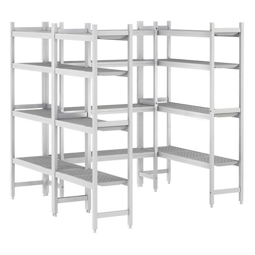 GGM Gastro | Aluminium stellingset (geanodiseerd) - U-vorm -, Zakelijke goederen, Horeca | Meubilair en Inrichting, Verzenden