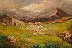 Italiaanse school (XX) - Gregge di montagna, Antiek en Kunst, Kunst | Schilderijen | Klassiek