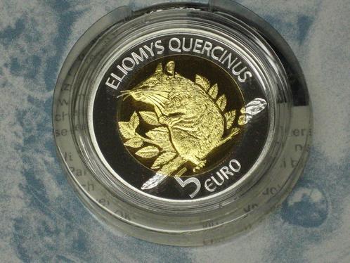 Luxemburg 5 Euro 2023 Gartenschlaefer zilver/nordisches g..., Postzegels en Munten, Munten | Europa | Euromunten, Verzenden
