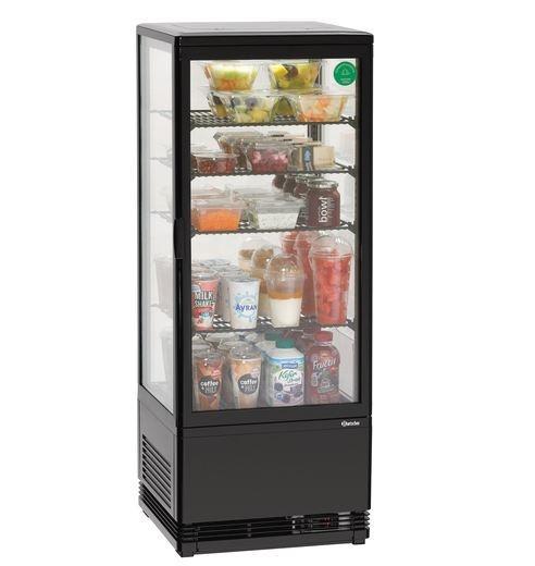 Mini-koelvitrine | 58 Liter | Zwart | 435x385x(h)805 mm, Zakelijke goederen, Horeca | Keukenapparatuur, Verzenden