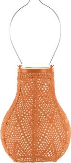Solar Lampion Bulb - Ikat Orange - 16 cm (tuinverlichting), Verzenden, Minder dan 50 watt, Overige typen, Nieuw