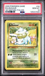 Pokémon - 3 Graded card Bulbasaur, Charmander, Squirtle 1st, Nieuw