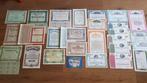 Document - 26x originele historische aandelen en obligaties
