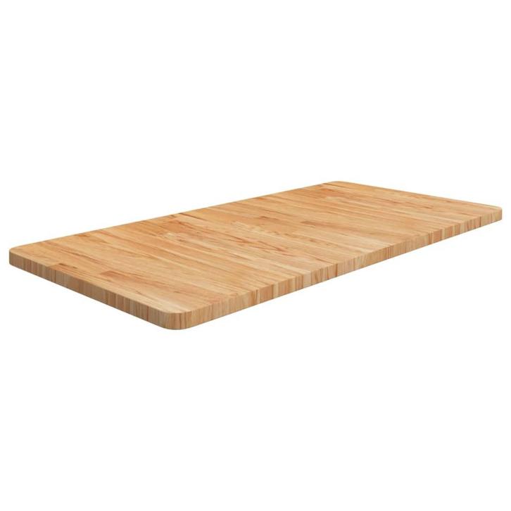 vidaXL Wastafelblad 100x50x2,5cm behandeld massief hout, Huis en Inrichting, Keuken | Keukenelementen, Bruin, Nieuw, Verzenden