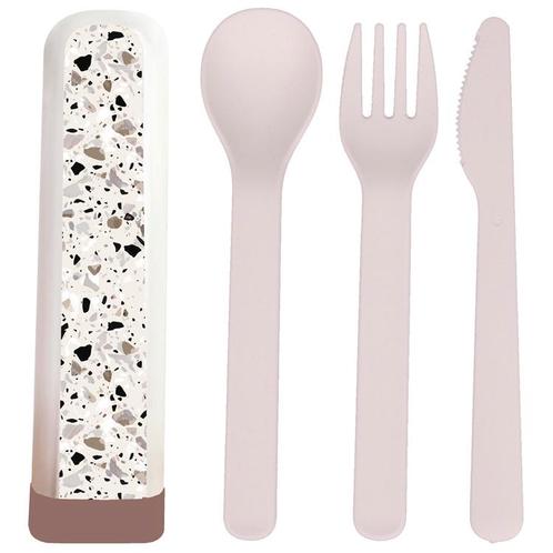 BioLoco Bestekset PLA - Graniet Terazzo - Lepel/Vork/Mes - H, Huis en Inrichting, Keuken | Bestek, Nieuw, Ophalen of Verzenden