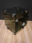 Salontafel van rookglas