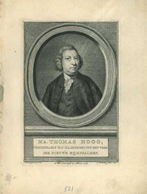 Portrait of Thomas Hoog, Antiek en Kunst, Kunst | Etsen en Gravures