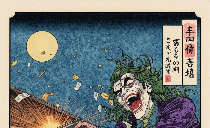 Sato Hageshi - Joker: Spirit of Chaos - Batman - Signed and, Antiek en Kunst, Kunst | Designobjecten