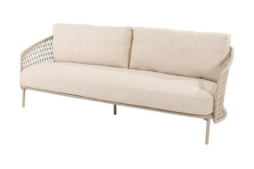 4 Seasons Puccini 3-zits loungebank - Rope | KORTING, Tuin en Terras, Tuinbanken, Nieuw, Rvs, Verzenden