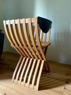 Ligne Roset - Pierre Paulin - Stoel - Curule - Eik, Antiek en Kunst, Antiek | Meubels | Stoelen en Banken