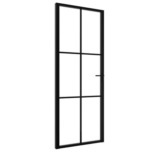 Binnendeur 76cm Zwart - Retourdeal! 35% Korting, Doe-het-zelf en Verbouw, Deuren en Horren, Nieuw, Binnendeur, 200 tot 215 cm