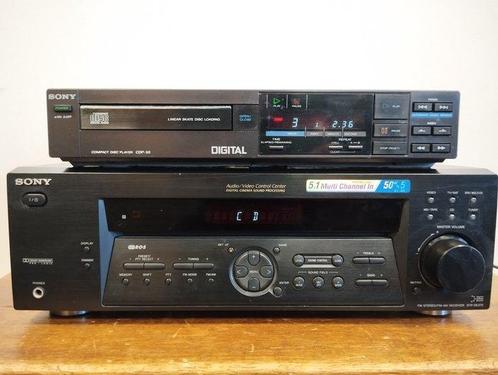 Sony - STR-DE375 receiver, CDP-30 CD player Stereoset -, Audio, Tv en Foto, Radio's