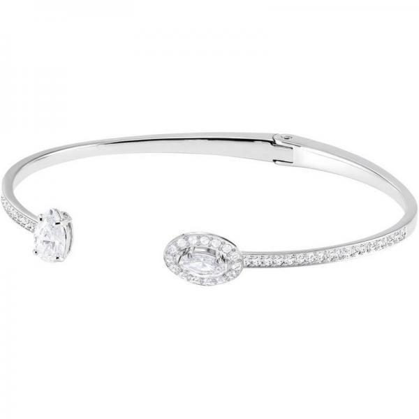 Swarovski Attract Bangle (Lengte: 18.50 cm) - Zilver, Sieraden, Tassen en Uiterlijk, Armbanden, Verzenden
