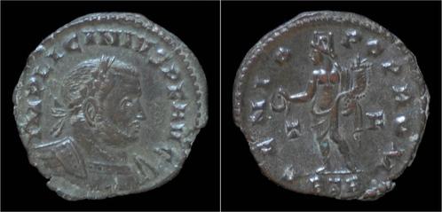 308-324ad Roman Licinius Ae follis Genio standing left Brons, Postzegels en Munten, Munten | Europa | Niet-Euromunten, Verzenden