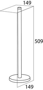 Tiger - Reserverolhouder voor 5 rollen - vrijstaand - RVS, Verzenden, Nieuw