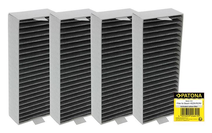 4x Patona actieve koolstoffilter voor Bosch afzuigsystemen, Witgoed en Apparatuur, Afzuigkappen, Nieuw, Recirculatie, Ophalen of Verzenden