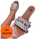 Kleurrijke Ibiza Slippertjes, Ophalen of Verzenden, Nieuw, Slippers