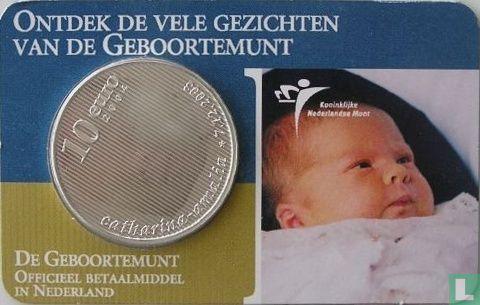 Nederland 10 euro 2004 (coincard - KNM) Birth of Princes..., Postzegels en Munten, Munten | Nederland, Losse munt, Goud, Zilver