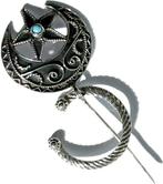 Zilver, Vintage islamitische halvemaan en ster 925 sterling