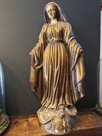 Houten Beeld - Madonna Maagd Maria - 66 cm - Antiek - Eik -