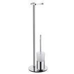 Reserverolhouder Smedbo Outline met Borstelhouder Mat Glas, Ophalen of Verzenden, Nieuw, Chroom, Bad