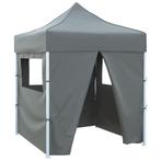 vidaXL Partytent met 4 zijwanden inklapbaar 2x2 m staal, Verzenden, Nieuw, Partytent