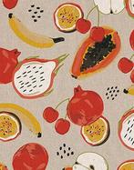 Linnenlook Half Panama Tropical Fruit Mix, Hobby en Vrije tijd, Stoffen en Lappen, Nieuw, Overige kleuren