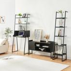 3-delige meubelset Storfjord staand rek TV meubel bureau zwa, Huis en Inrichting, Woonaccessoires | Wandplanken en Boekenplanken