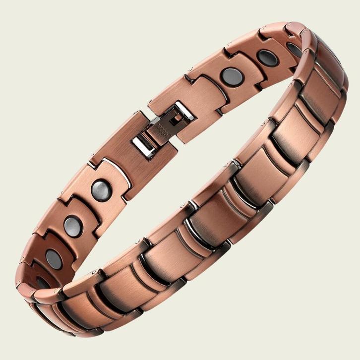 Luxe gezondheidsarmband magnetisch koper - 0,85 cm, Sieraden, Tassen en Uiterlijk, Armbanden, Ophalen of Verzenden