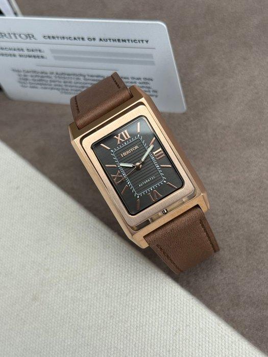 Heritor - Esteban Automatic - reversible dresswatch - Rose, Sieraden, Tassen en Uiterlijk, Horloges | Heren