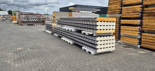 FALK 1000GL 120/160mm dak sandwichpanelen B-keus l €12,00/m², Doe-het-zelf en Verbouw, Platen en Panelen, Zo goed als nieuw, 100 mm of meer